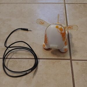 VTG 2007 iDog Floral Speaker with Aux Cord - Tested And Works